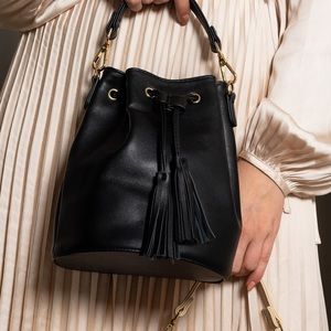 Henny + Lev Classic Black Bucket Bag